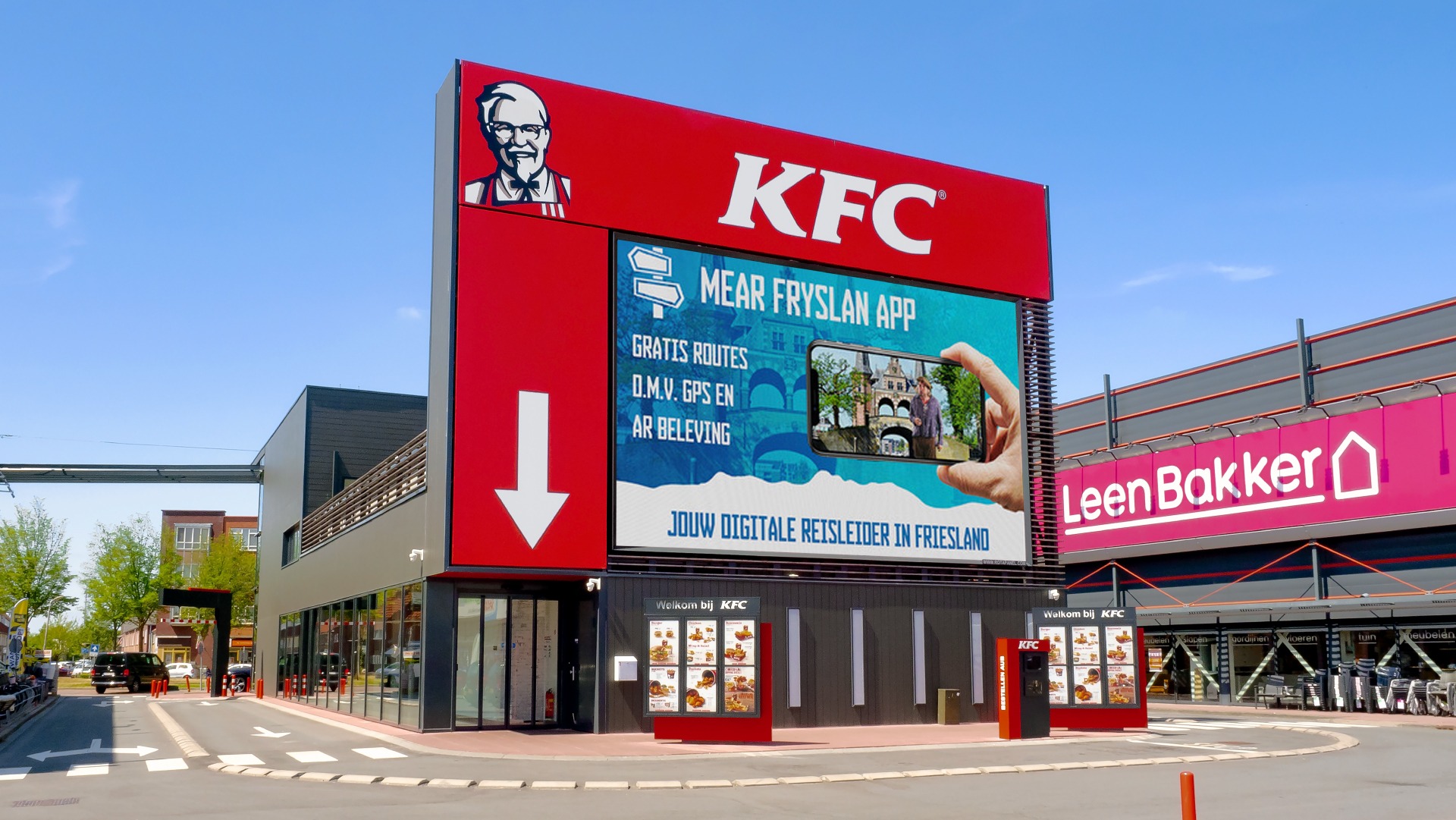 Afficheur LED extérieur pour la restauration rapide