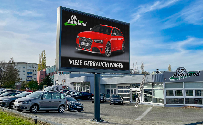 Afficheur LED double face autoportant 2