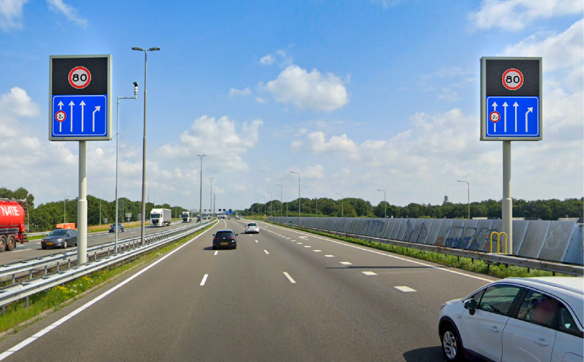 Signalisation dynamique des bandes d'arrêt d'urgence
