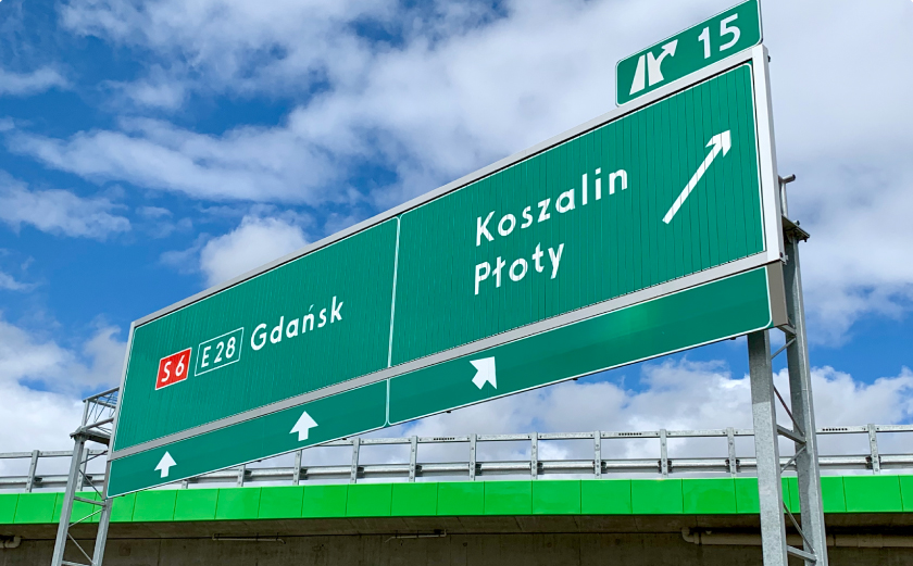 Panneaux de signalisation dynamiques Pologne
