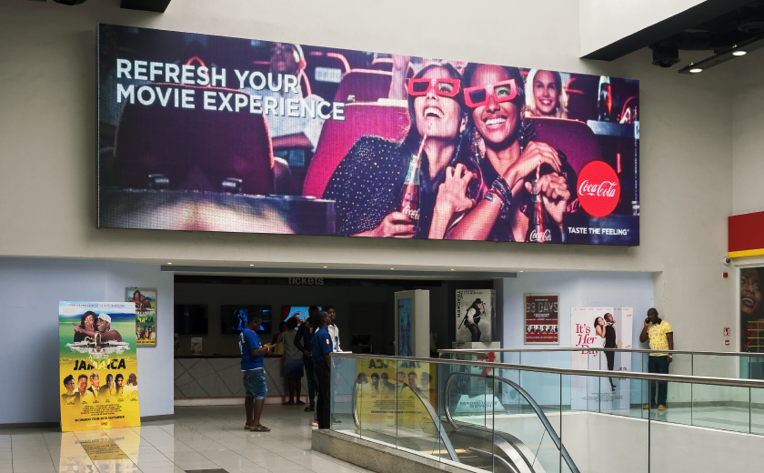 Affichage LED intérieur pour centre commercial