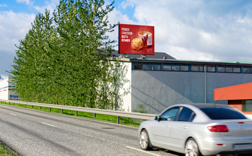 Affichage LED extérieur sur le toit