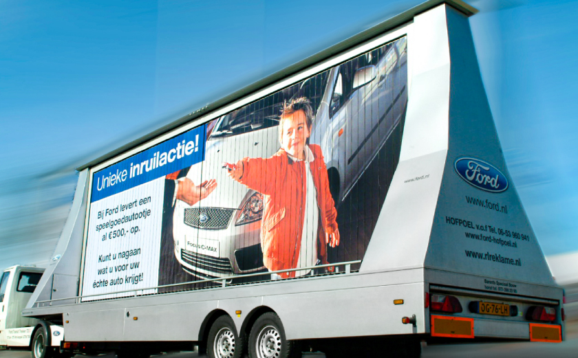Trivision sur le camion