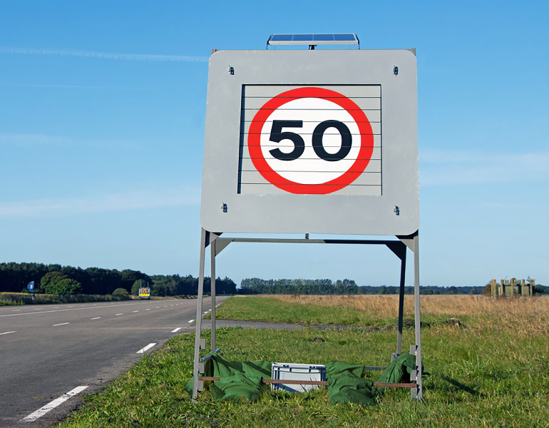 Variable speed limit sign 6